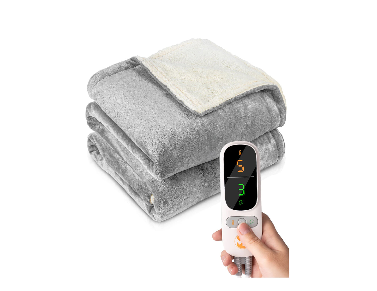 Patura electrica cu temporizator si telecomanda, 180 x 160 cm, MalTec 112007