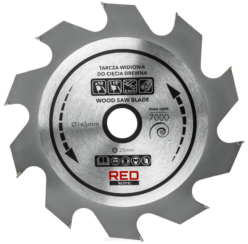 Fierastrau circular, 2400 W, 5200 rpm, Red Technic RTPZ0129