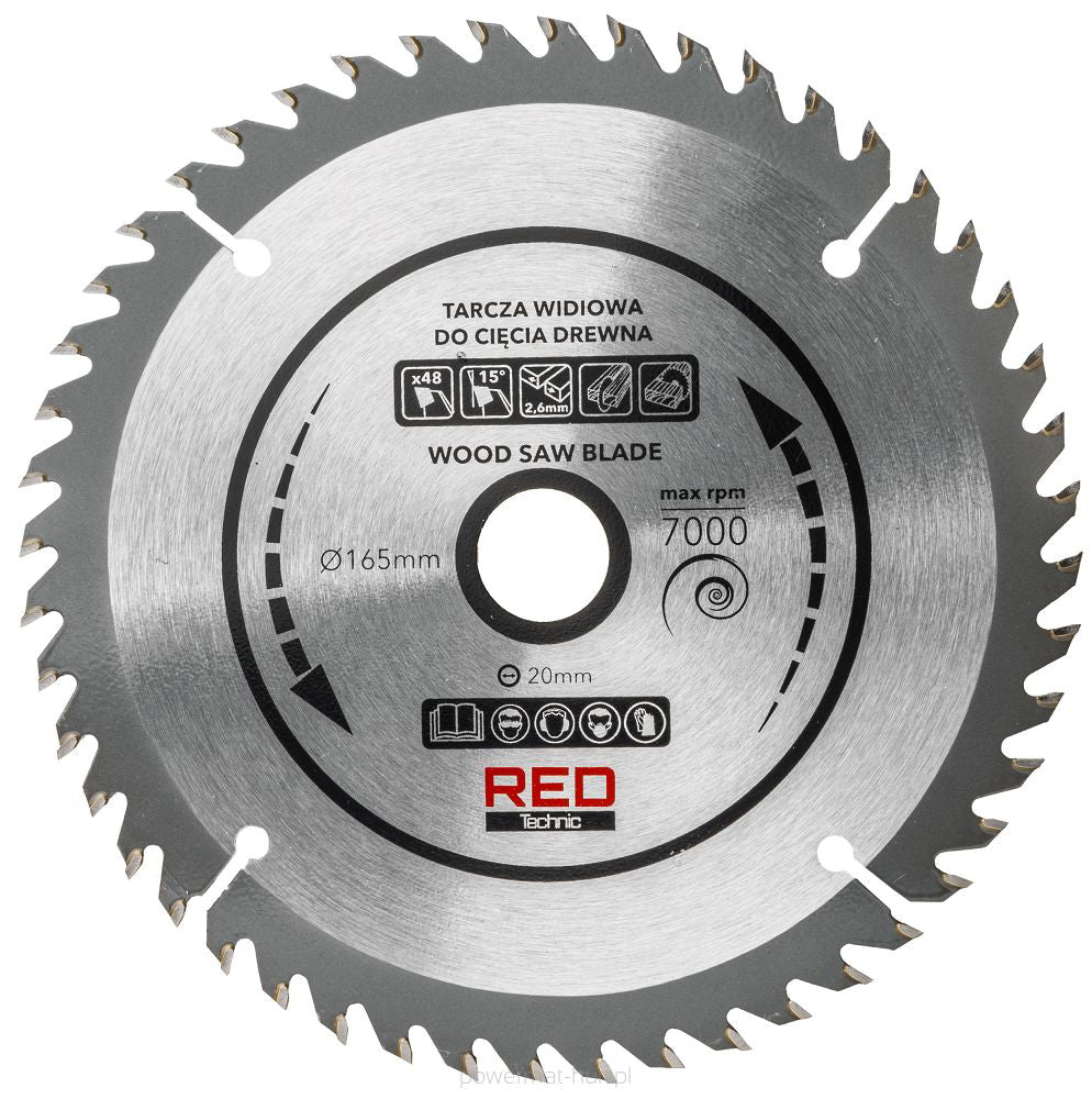 Fierastrau circular, 2400 W, 5200 rpm, Red Technic RTPZ0129