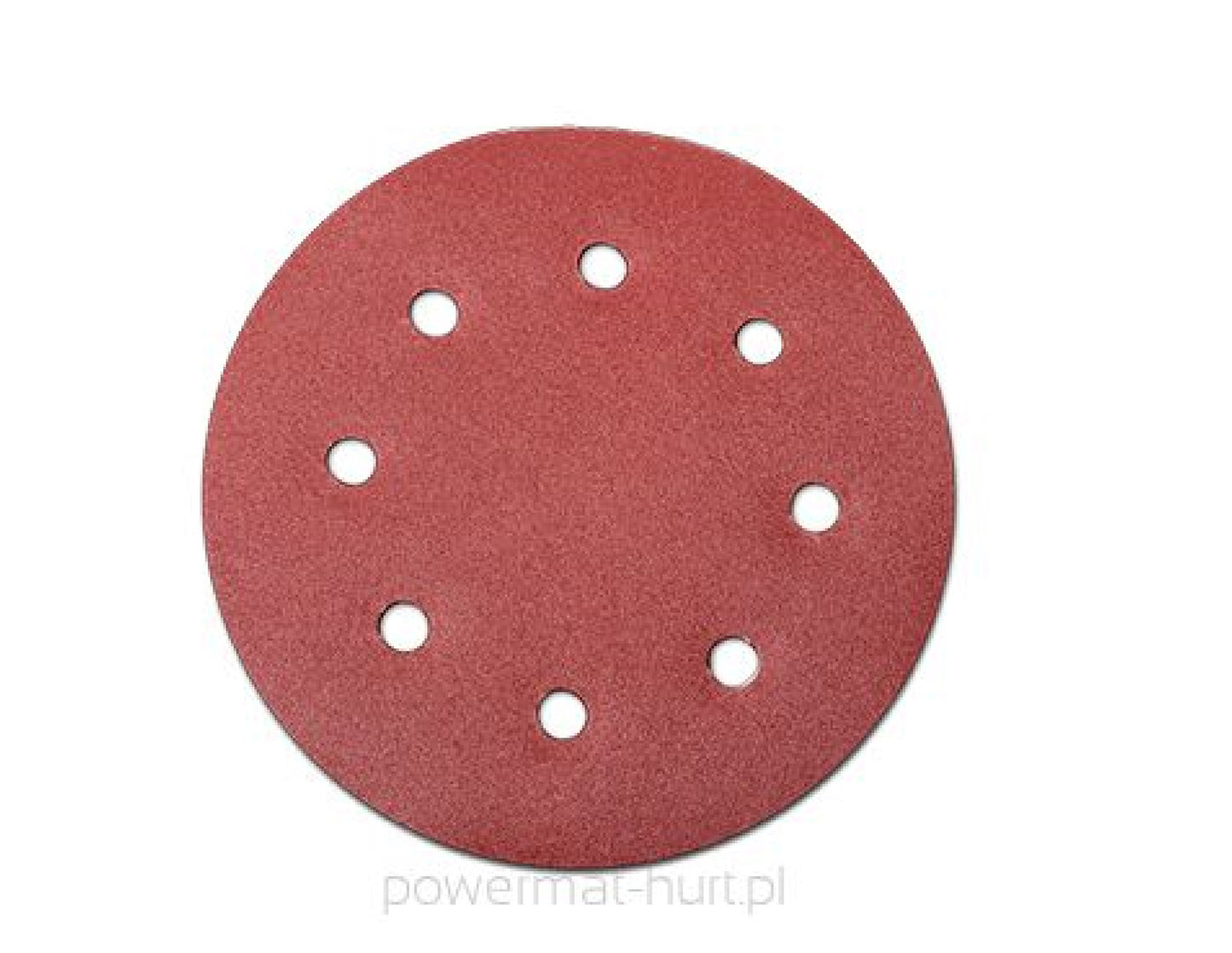 Disc pentru slefuit cu 8 gauri, P120, 190 mm, Powermat PM0525