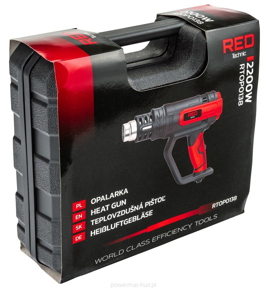 Pistol termic electric, 2200 W, Red Technic RTOP0138