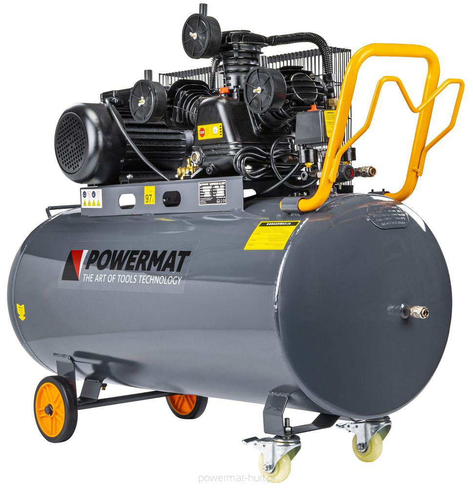 Compresor de aer industrial PM-KO-200T-230V, 200 l, Powermat PM1307