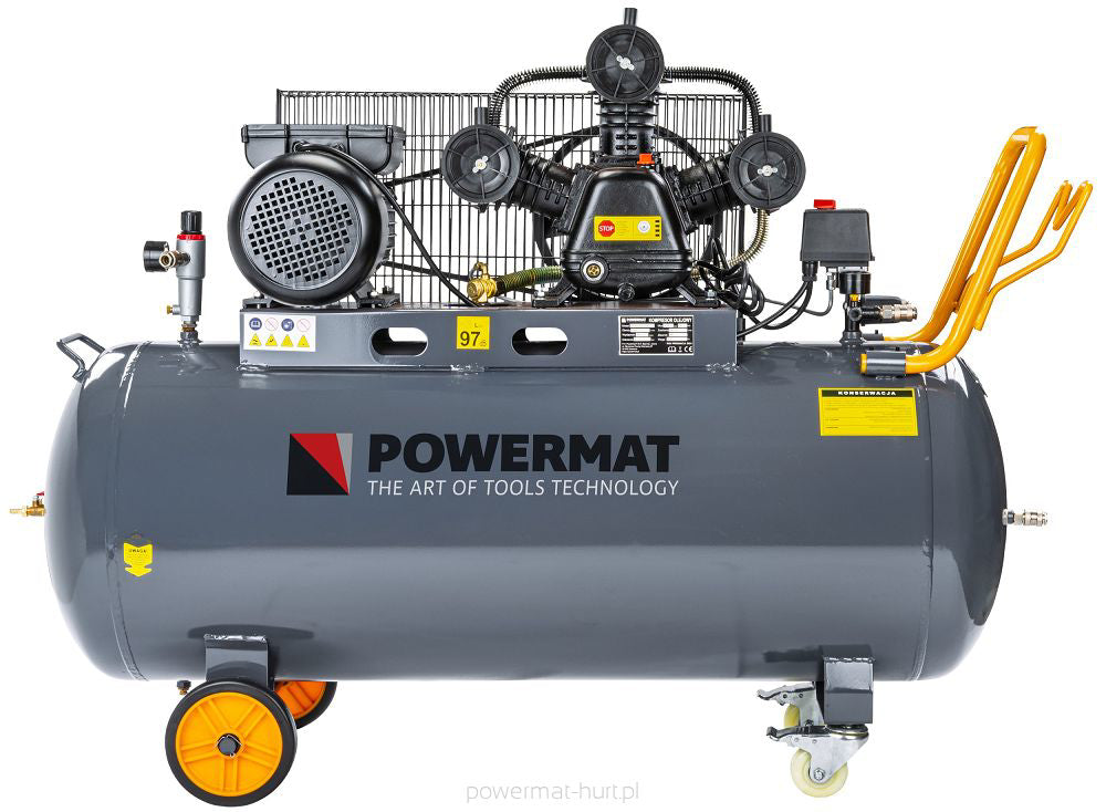Compresor de aer industrial PM-KO-200T-230V, 200 l, Powermat PM1307
