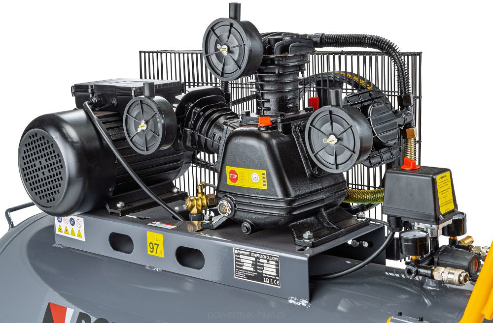 Compresor de aer industrial PM-KO-200T-230V, 200 l, Powermat PM1307