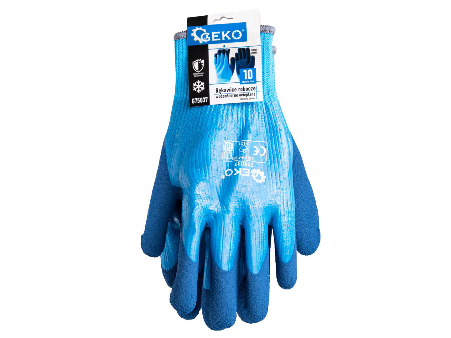 Manusi de lucru impermeabile izolate, tricotate, marimea 10, Geko G75037