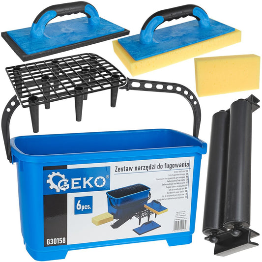 Set unelte pentru chituire, 6 elemente, Geko G30158