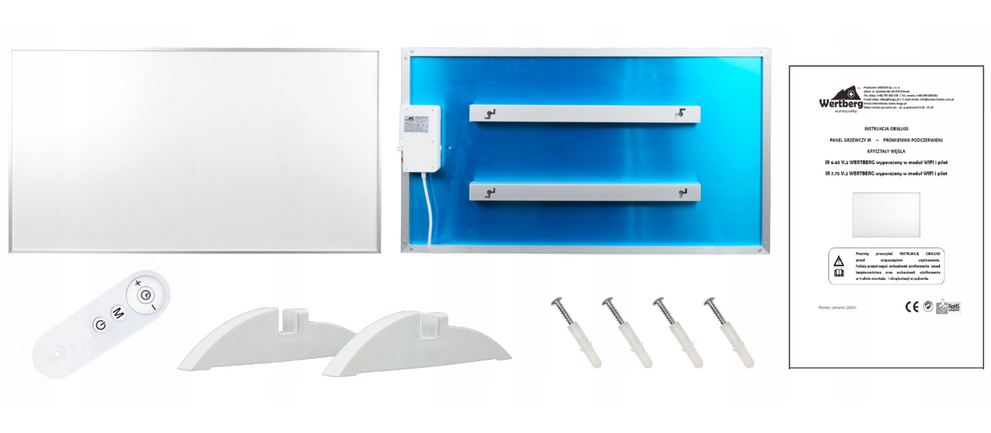 Panou de incalzire Wertberg IR 6.65, 450 W, Harder HD0130