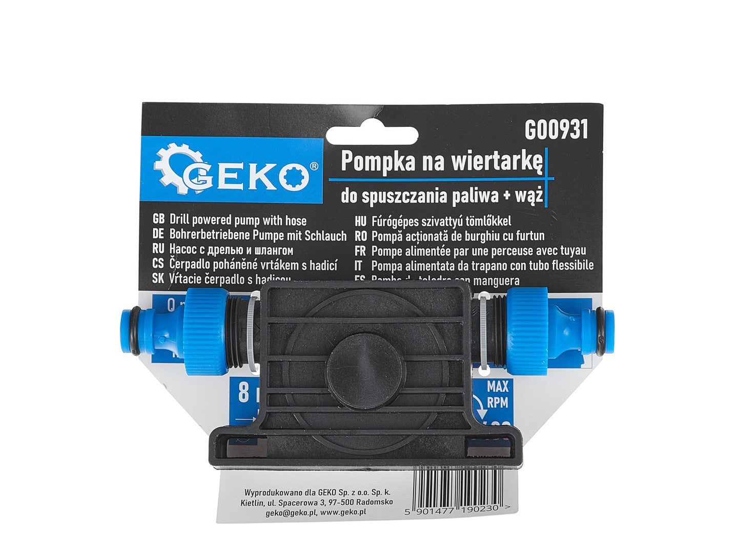 Pompa pentru transfer combustibil, 3 m, Geko G00931