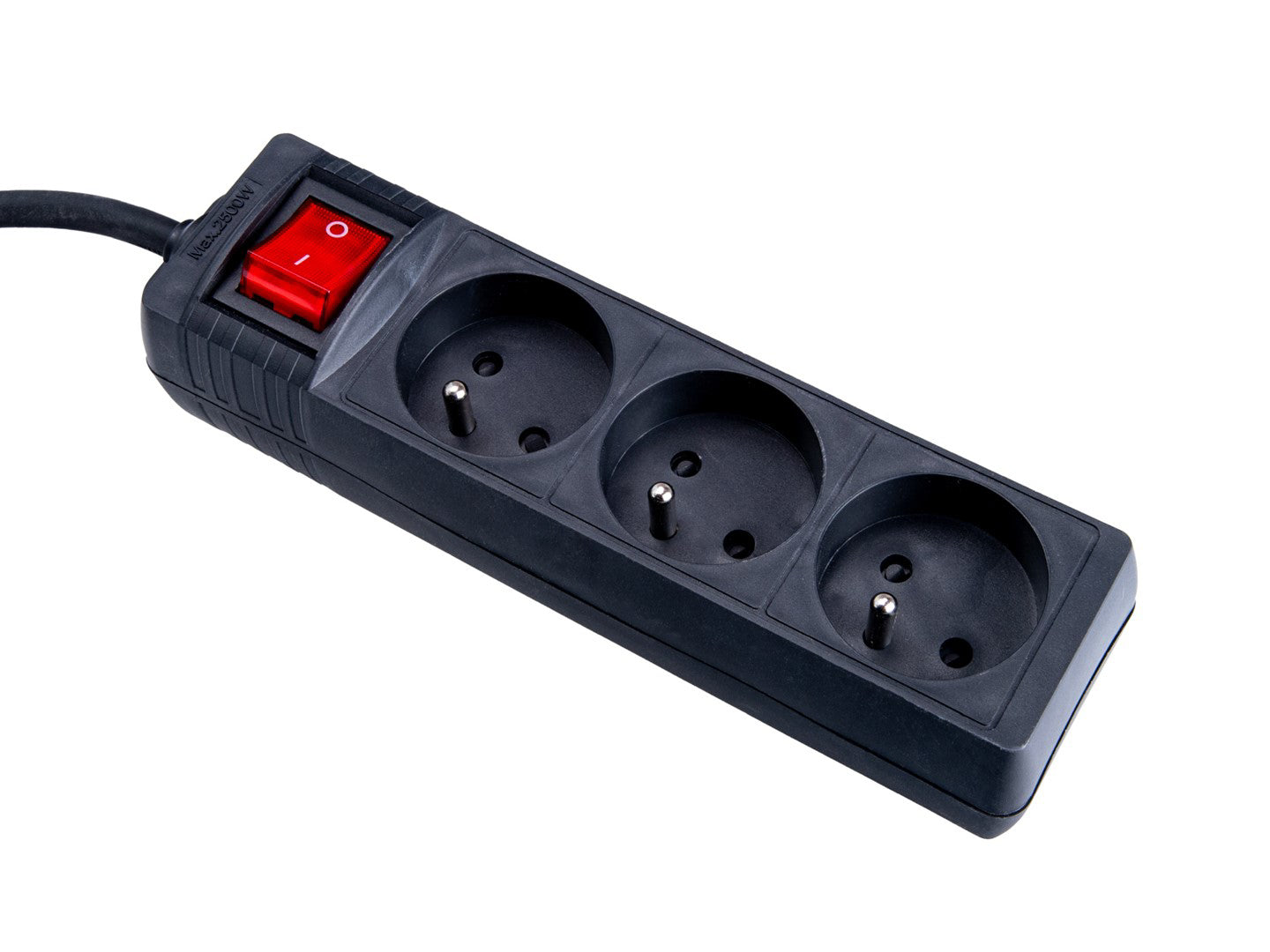 Prelungitor electric cu 3 prize, 3 m, negru, Keltin K00245B-C