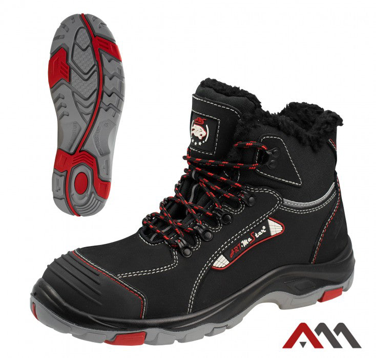 Bocanci de protectie cu varf din otel BTNRED OC S1, marimea 42, Artmas ART603016