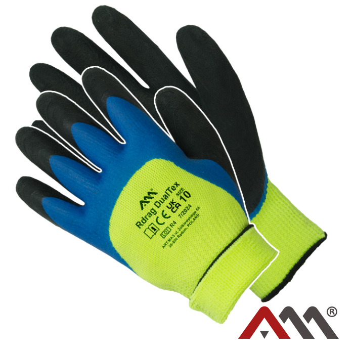 Manusi izolate de lucru acoperite cu latex RDRAG Dualtex, marimea 10, Artmas ART008031