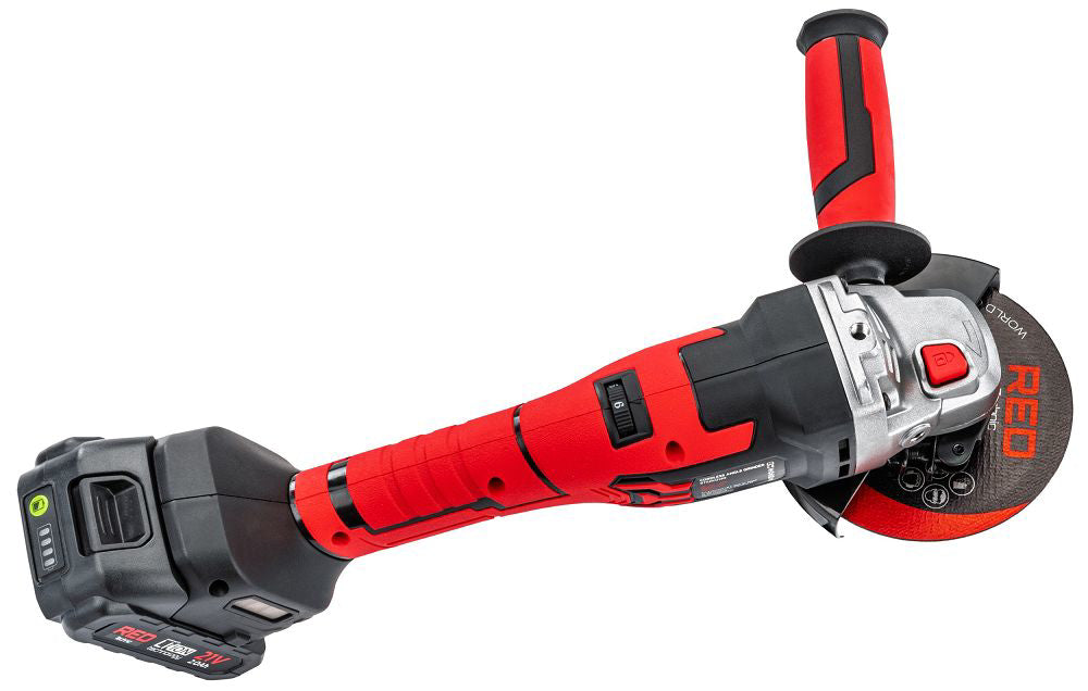 Polizor unghiular cu acumulator, 21 V, 10000 rpm, Red Technic RTSZK0140