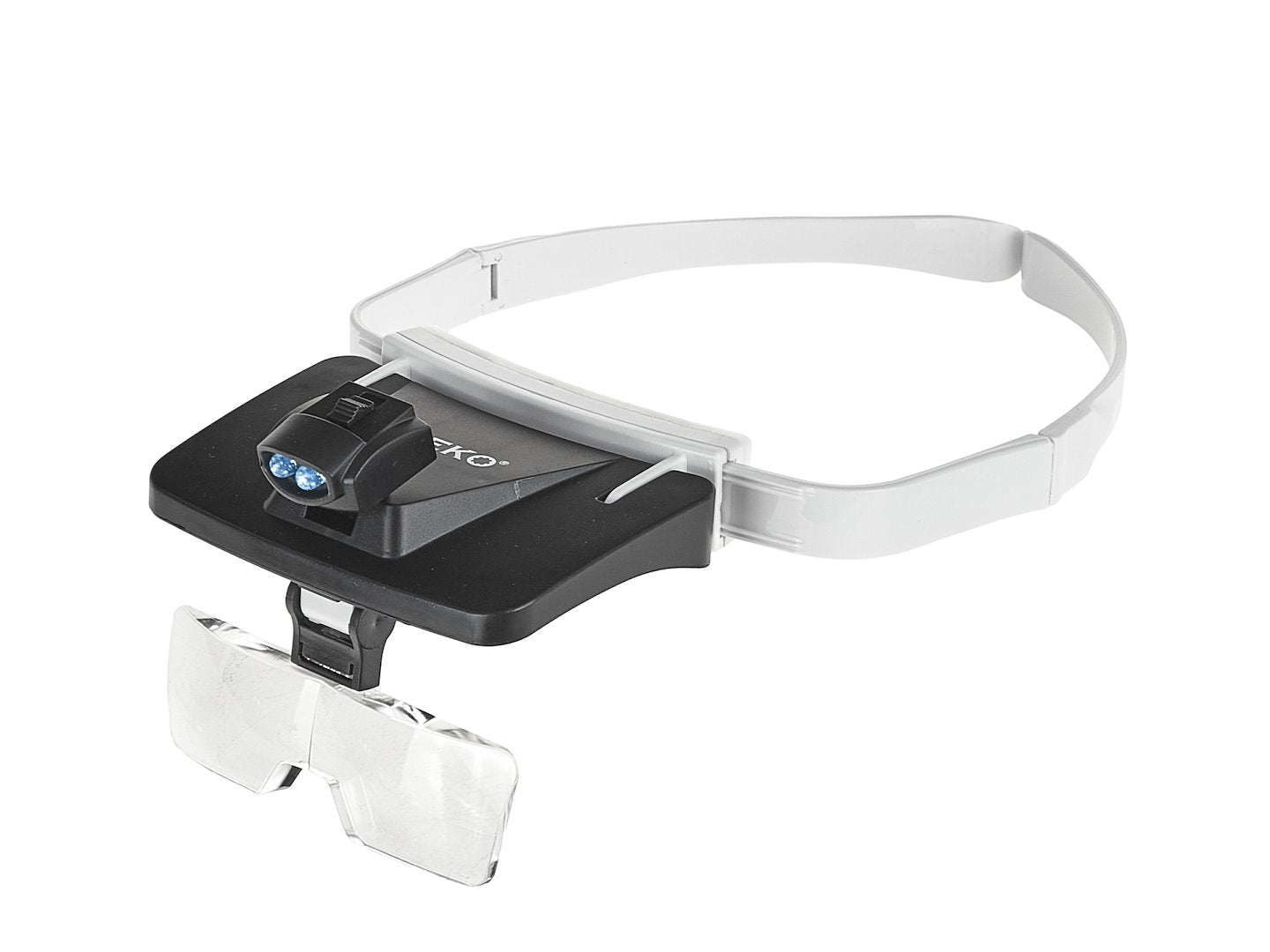 Set lupa de cap cu iluminare LED, 5 seturi lentile, Geko G03219