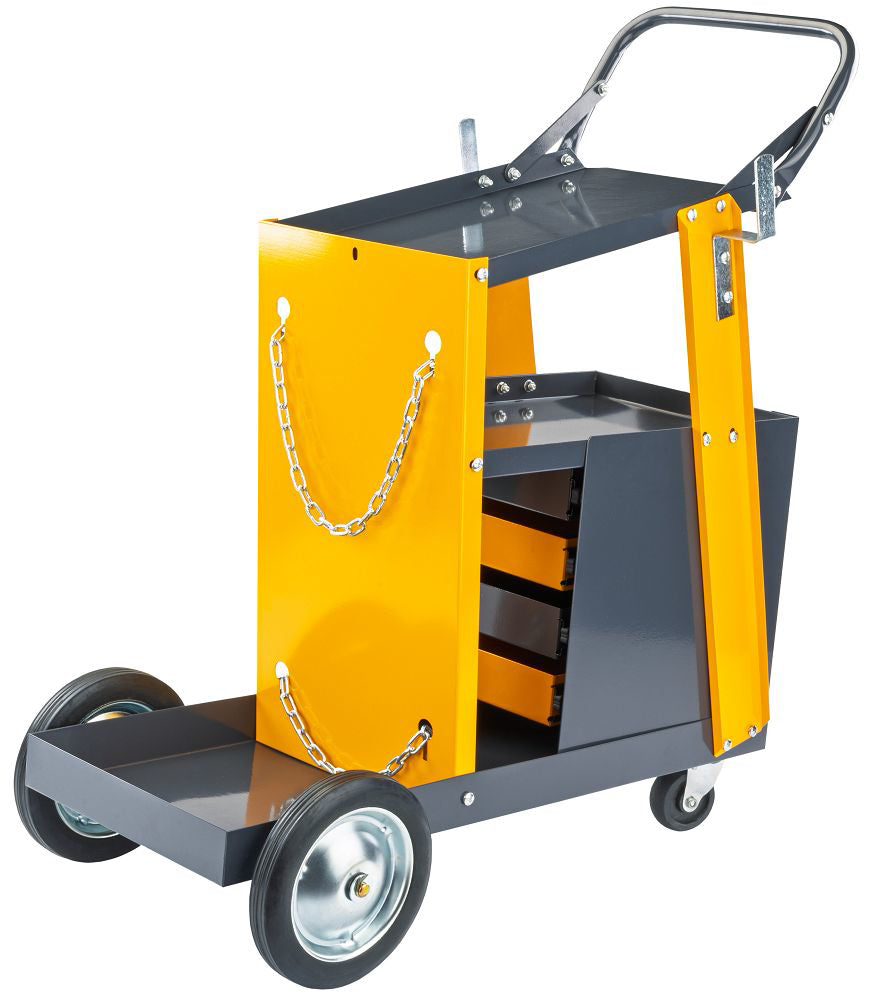Carucior de sudura cu 4 sertare, capacitate maxima 100 kg, Powermat PM1315