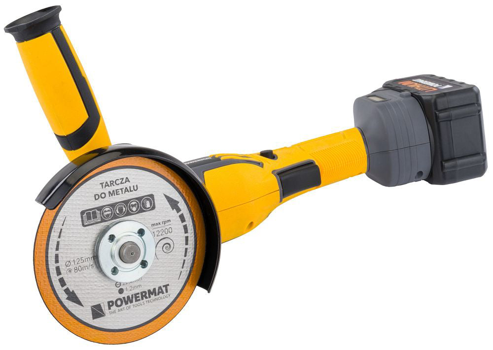 Polizor unghiular PM-SZK-4AHM, 2 x acumulator, 21 V, Powermat PM1320