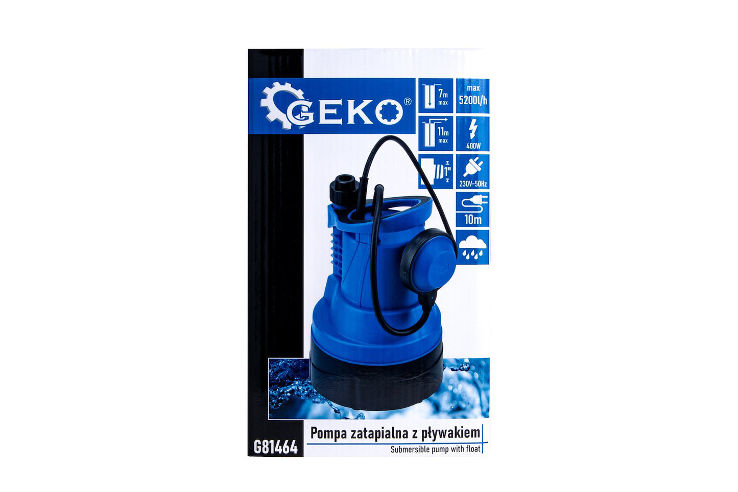Pompa submersibila cu flotor, 400 W, Geko G81464