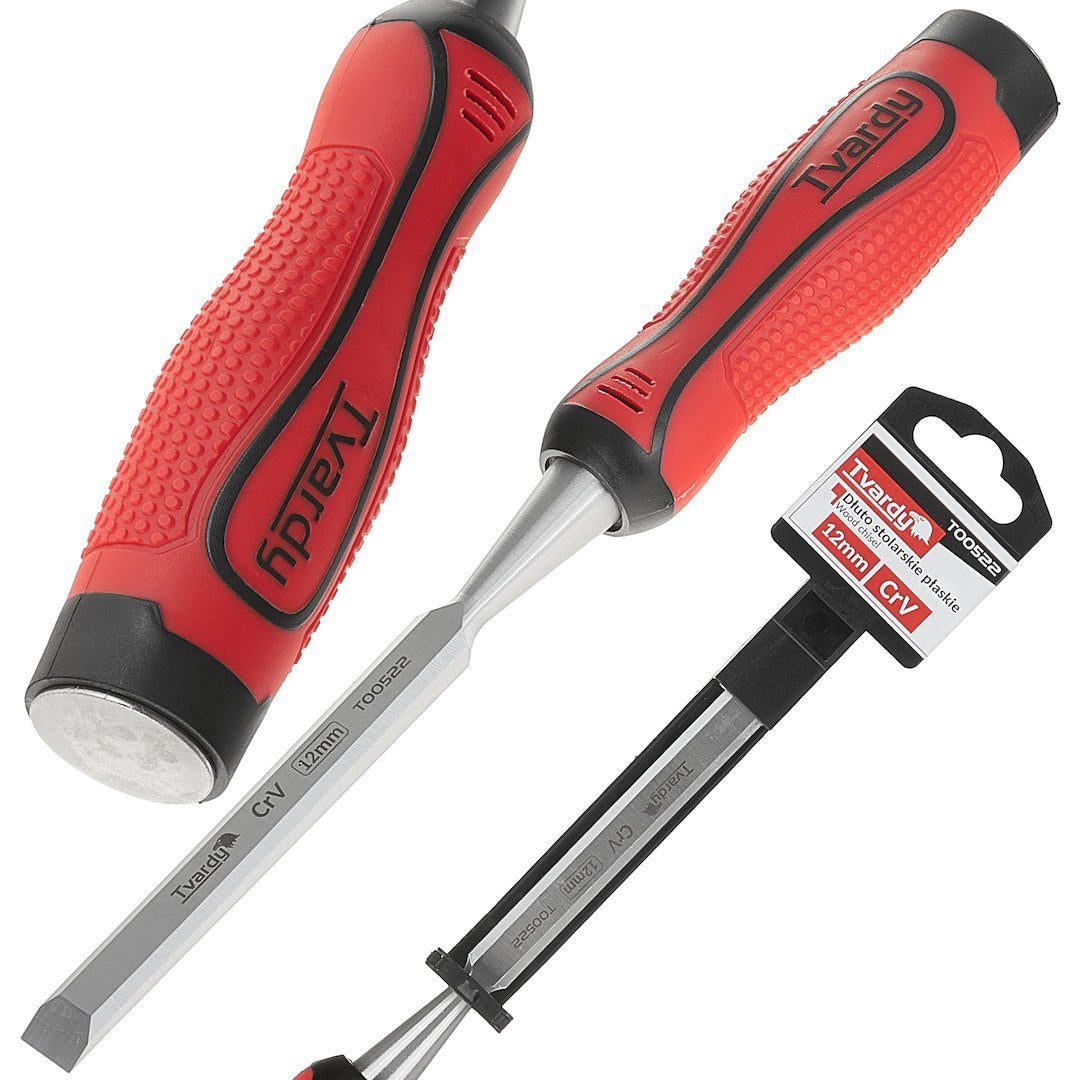 Dalta dreapta de tamplarie Cr-V pentru lemn, 12 mm, Tvardy T00522