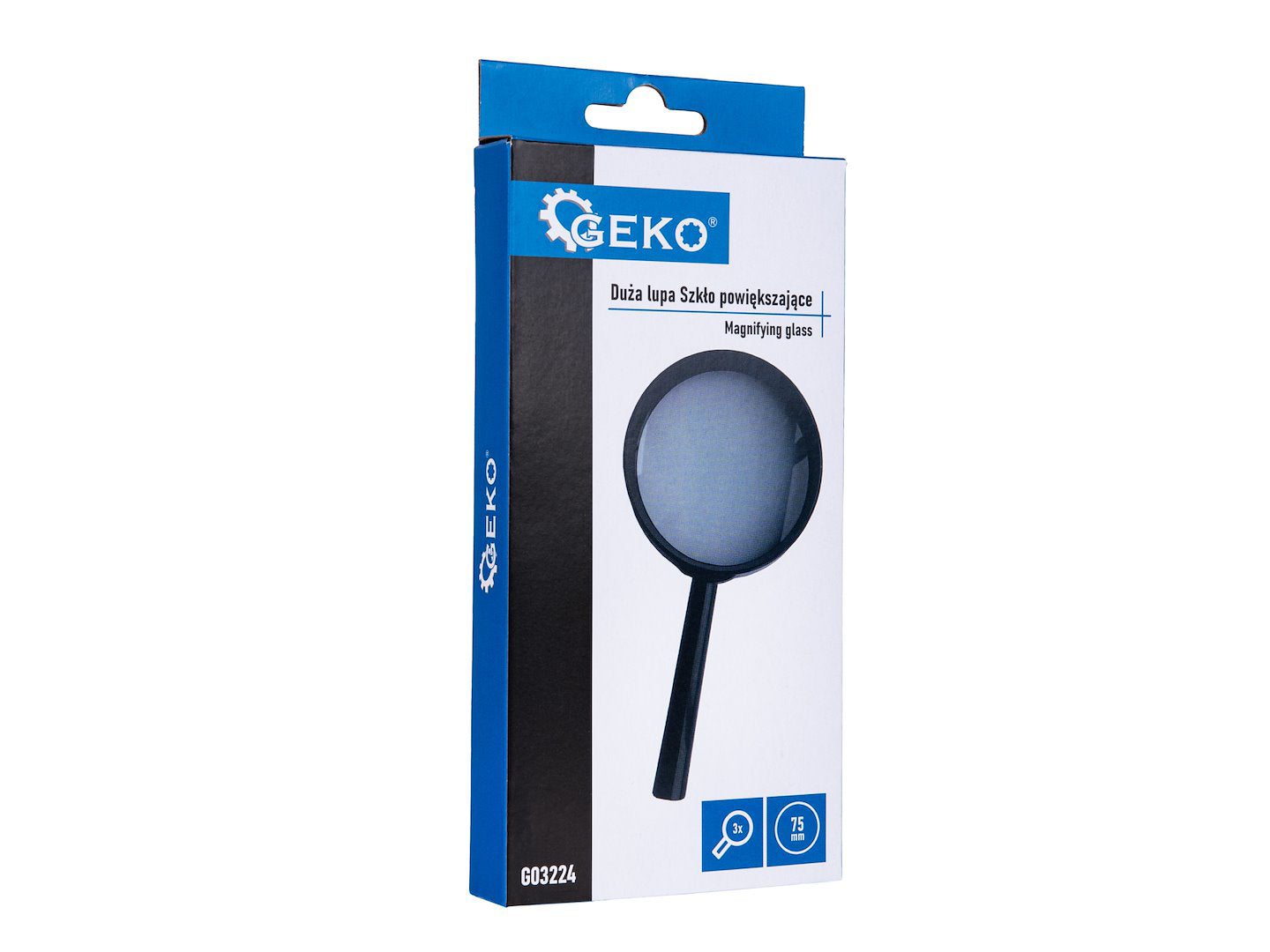 Lupa, 75 mm, 3 x, Geko G03224