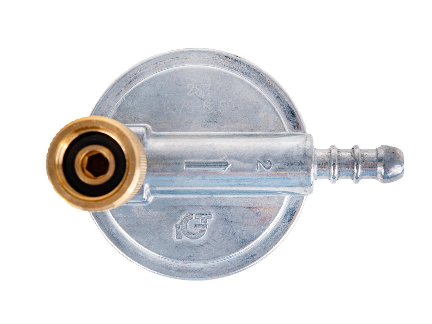 Reductor de gaz unghiular propan-butan, 37 mbar, 1.5 kg / h, Geko G80547