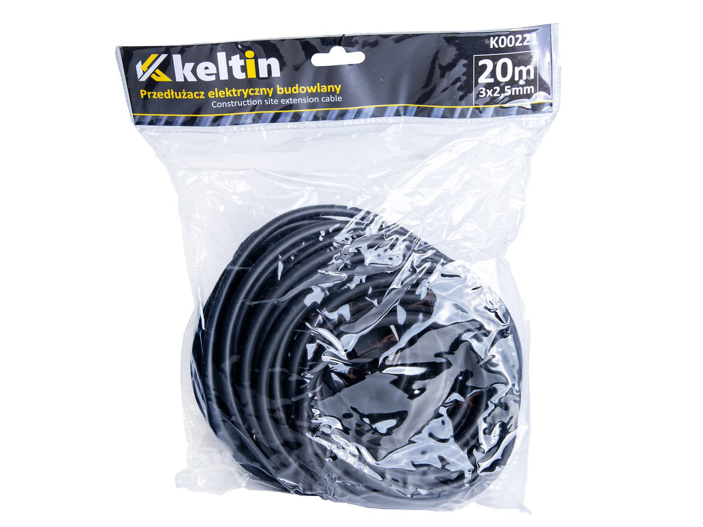 Prelungitor electric pentru constructii, 20 m, IP44, Keltin K00221