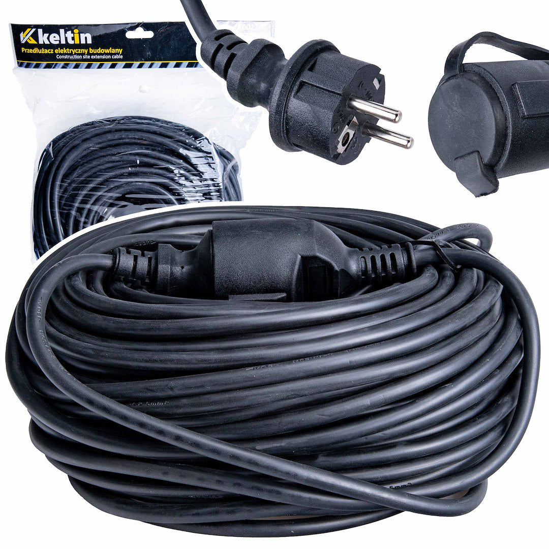 Prelungitor electric pentru constructii, 50 m, IP 44, Keltin K00224