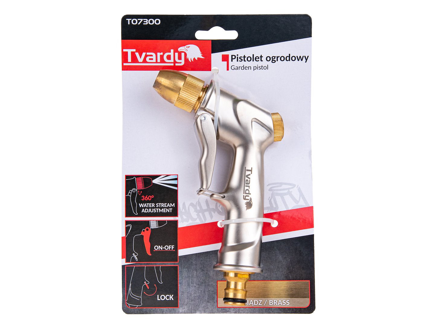 Pistol pentru stropit reglabil Brass-Line, Tvardy T07300