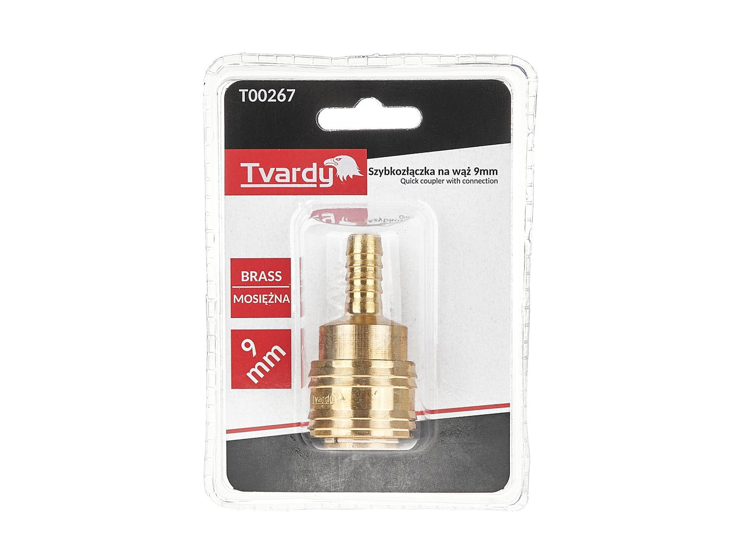 Conector rapid din alama tip mama, 9 mm, Tvardy T00267