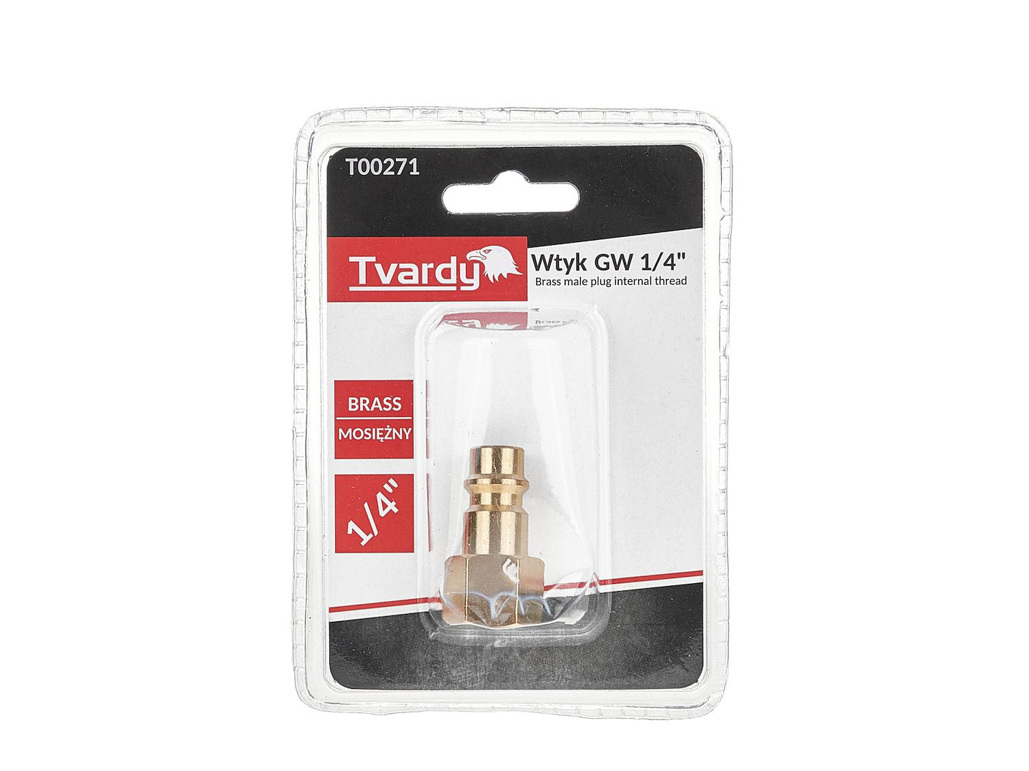 Conector rapid din alama tip tata, filet interior 1 / 4, Tvardy T00271