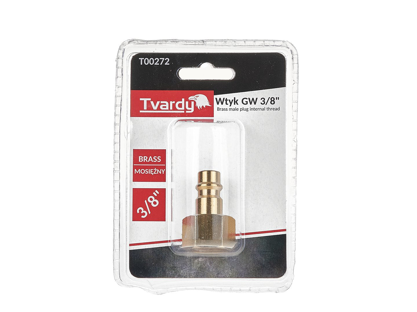 Conector rapid din alama tip tata, filet interior 3 / 8", Tvardy T00272