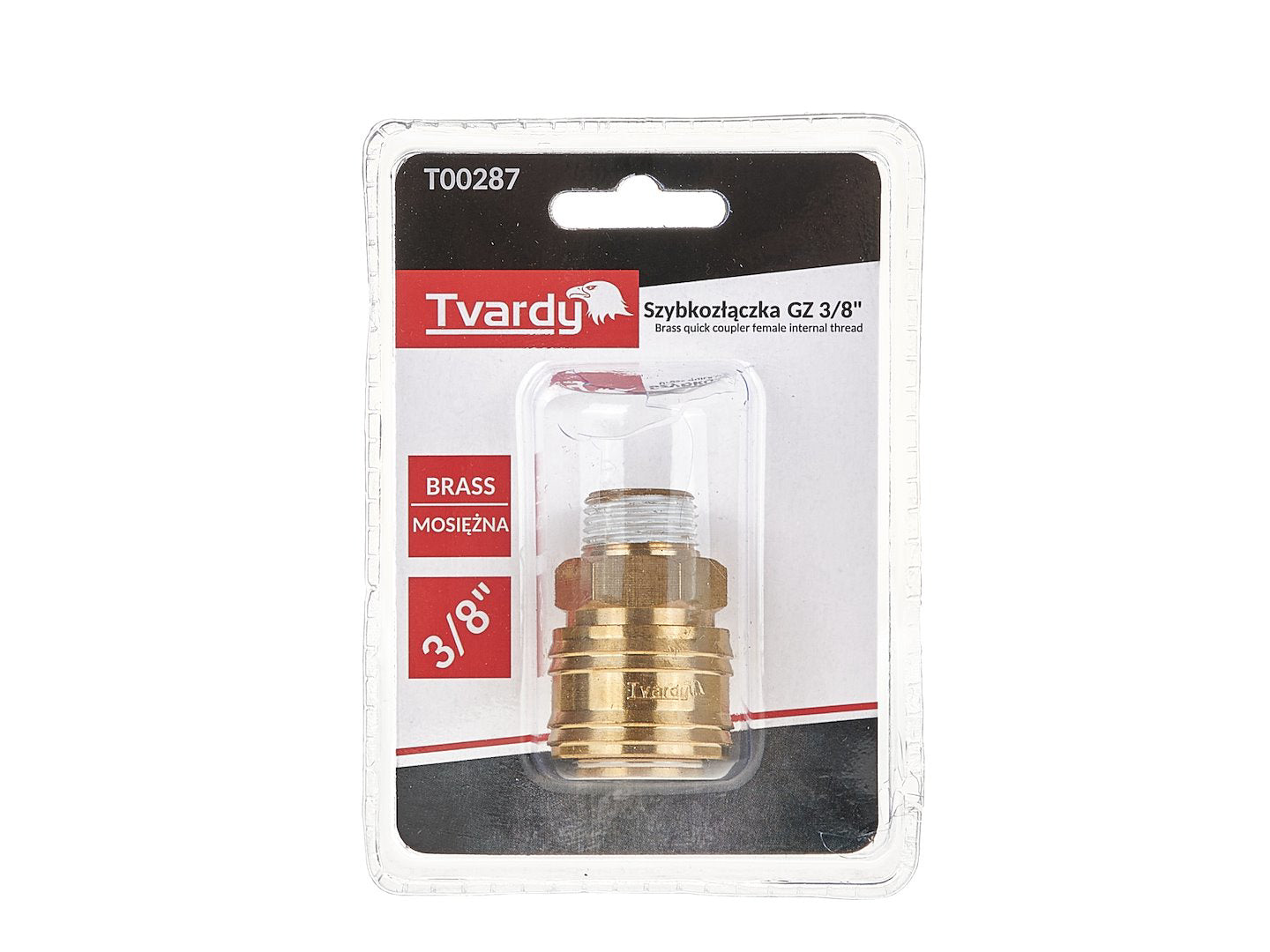 Conector rapid din alama tip mama, filet exterior 3 / 8", Tvardy T00287