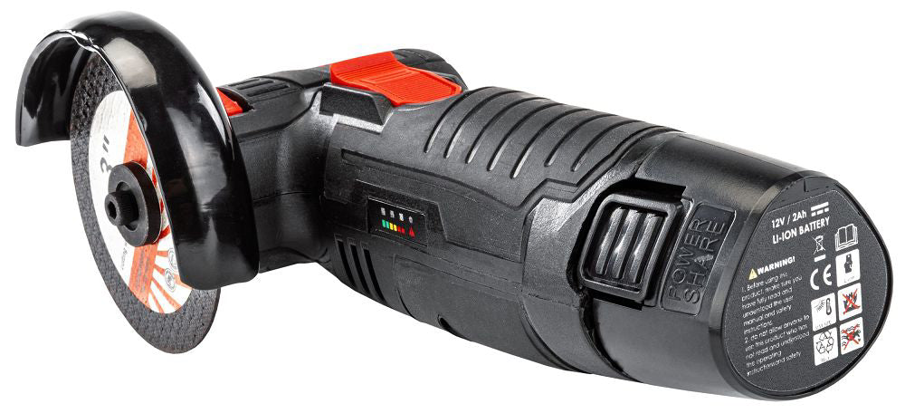 Mini polizor unghiular cu acumulator, 12 V, Red Technic RTSZK0134