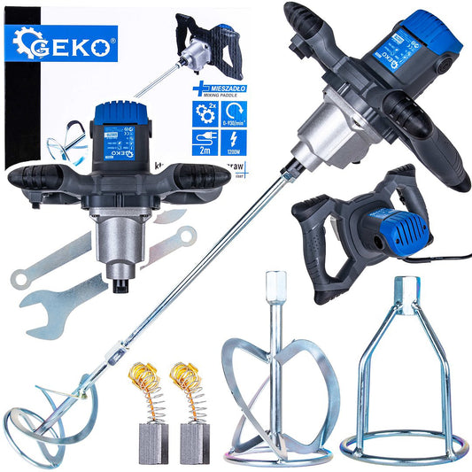 Mixer electric pentru vopsea / mortar, 1200 W, 2 viteze, Geko G80210