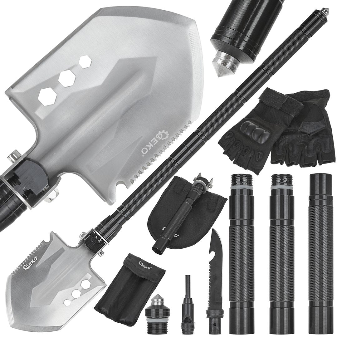 Lopata pliabila multifunctionala Black Survival Series, Geko G01903