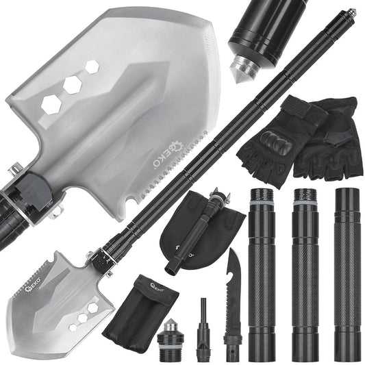 Lopata pliabila multifunctionala Black Survival Series, Geko G01903