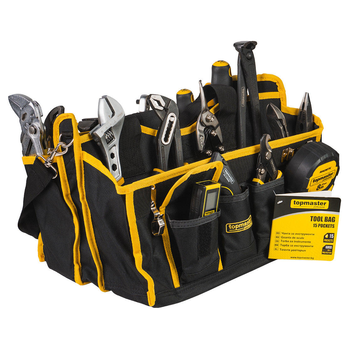 Geanta pentru scule cu 15 buzunare, Topmaster 499960