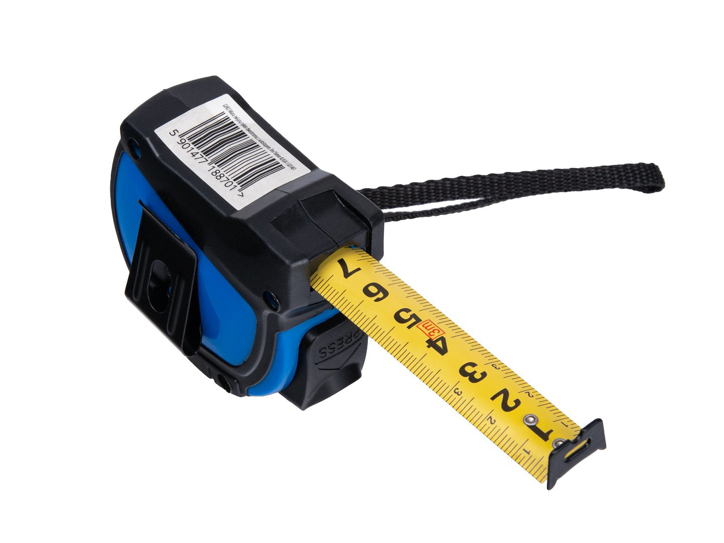 Ruleta cu 2 fete, oprire automata, 3 m x 16 mm, Clasa I, Geko G01461