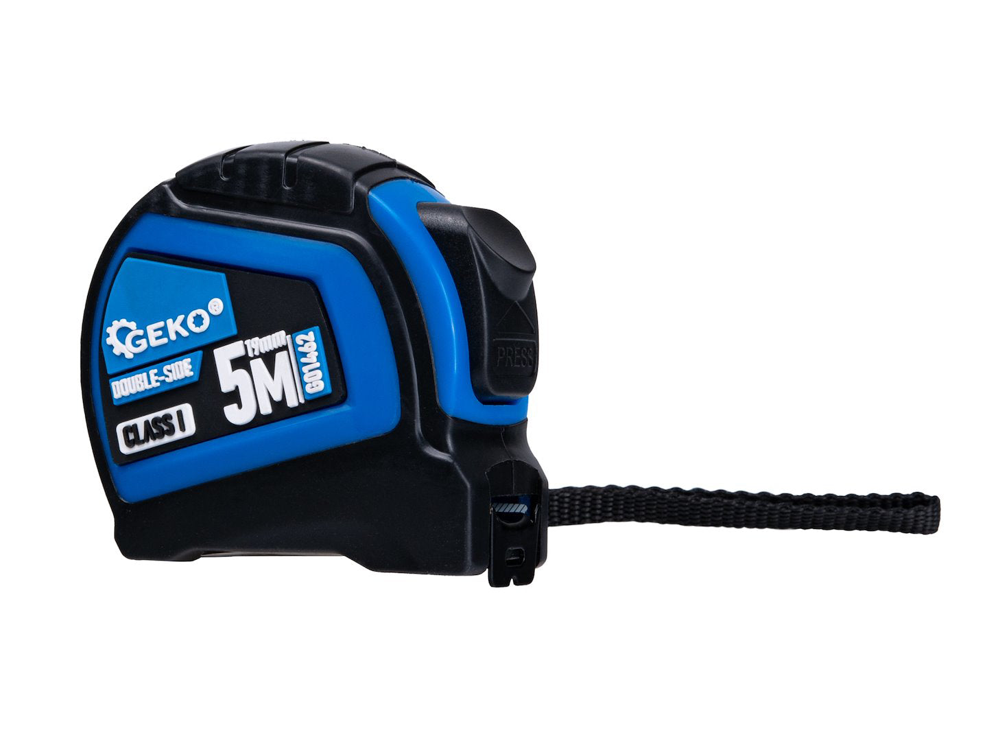 Ruleta cu 2 fete, oprire automata, 5 m x 19 mm, Geko G01462