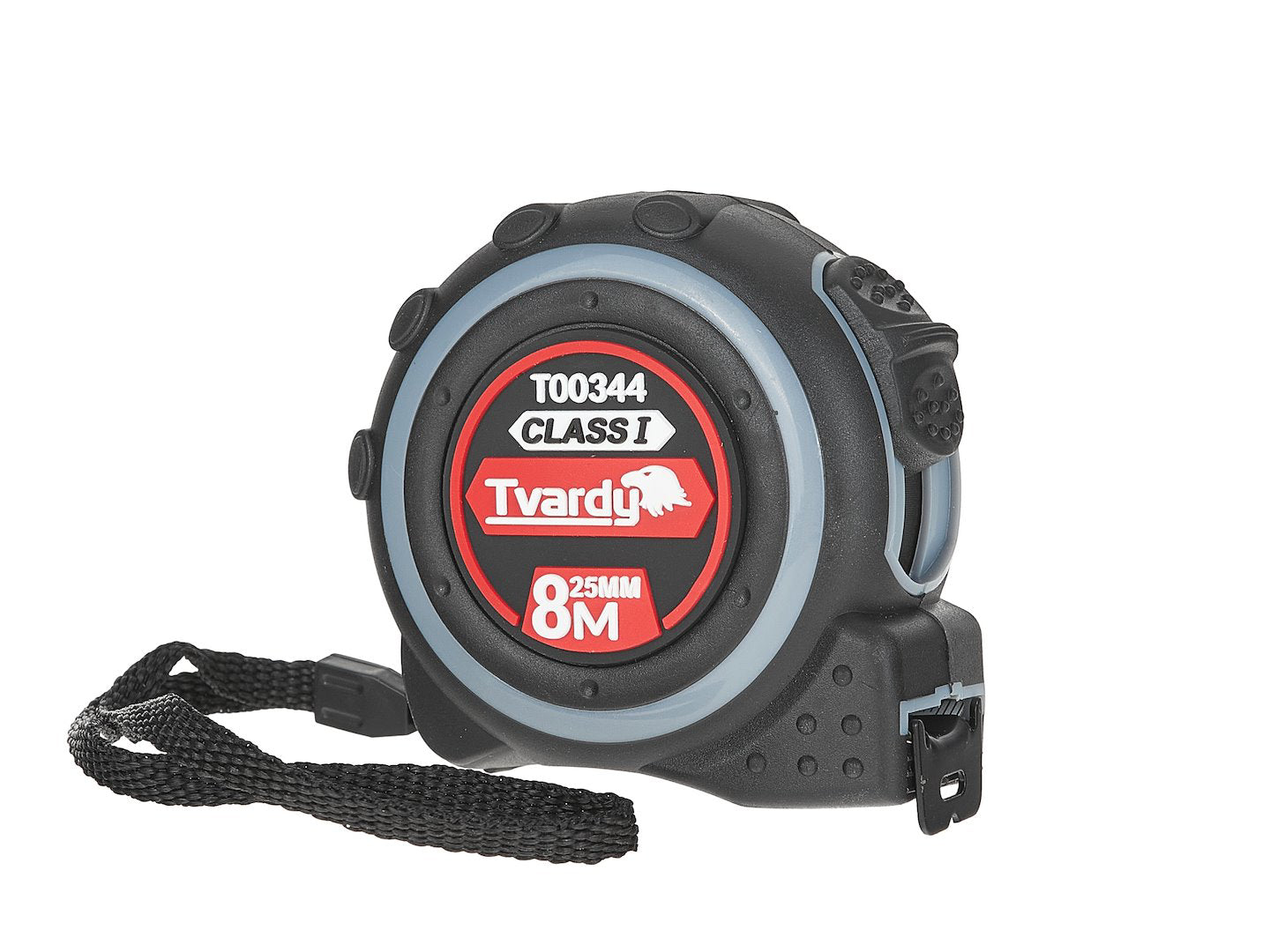 Ruleta cu 2 fete, 8 m x 25 mm, clasa I, Tvardy T00344