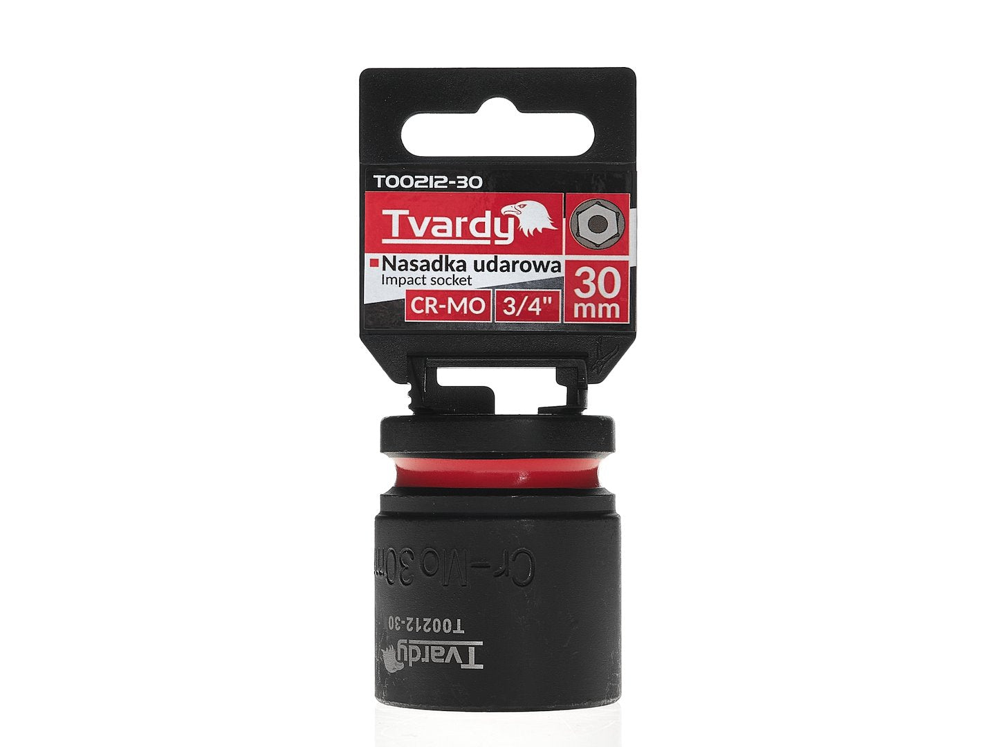 Cheie tubulara de impact in 6 puncte 3 / 4", 30 mm, Cr-Mo, Tvardy T00212-30