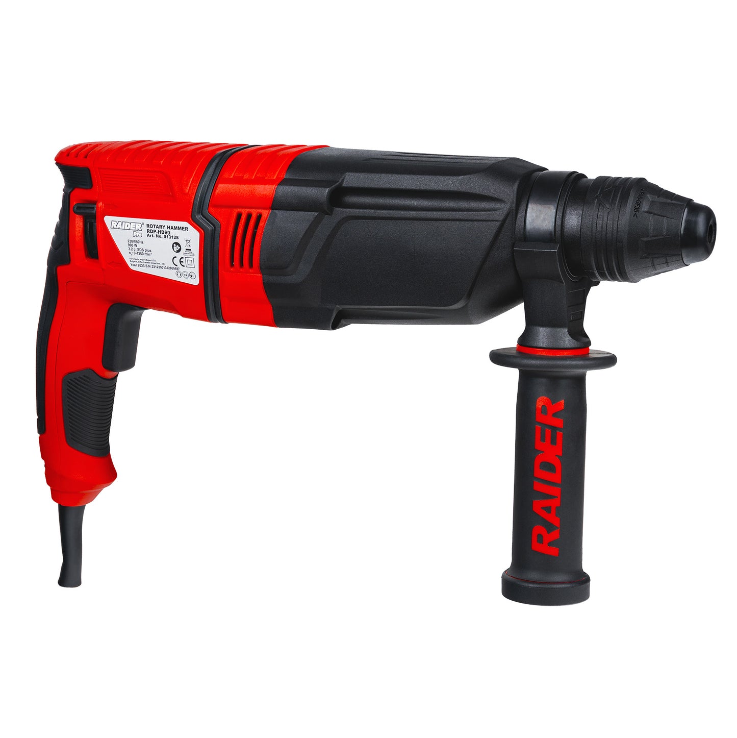 Ciocan rotopercutor RDP-HD60, 900 W, 28 mm, 3.2 J, Raider 013128