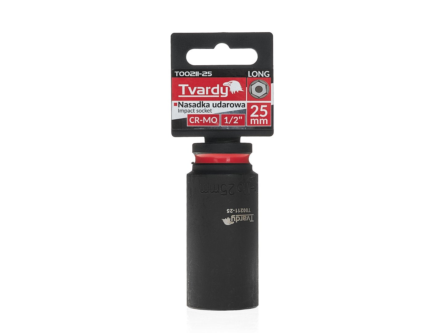 Cheie tubulara de impact in 6 puncte 1 / 2", 25 mm, Cr-Mo, Tvardy T00211-25