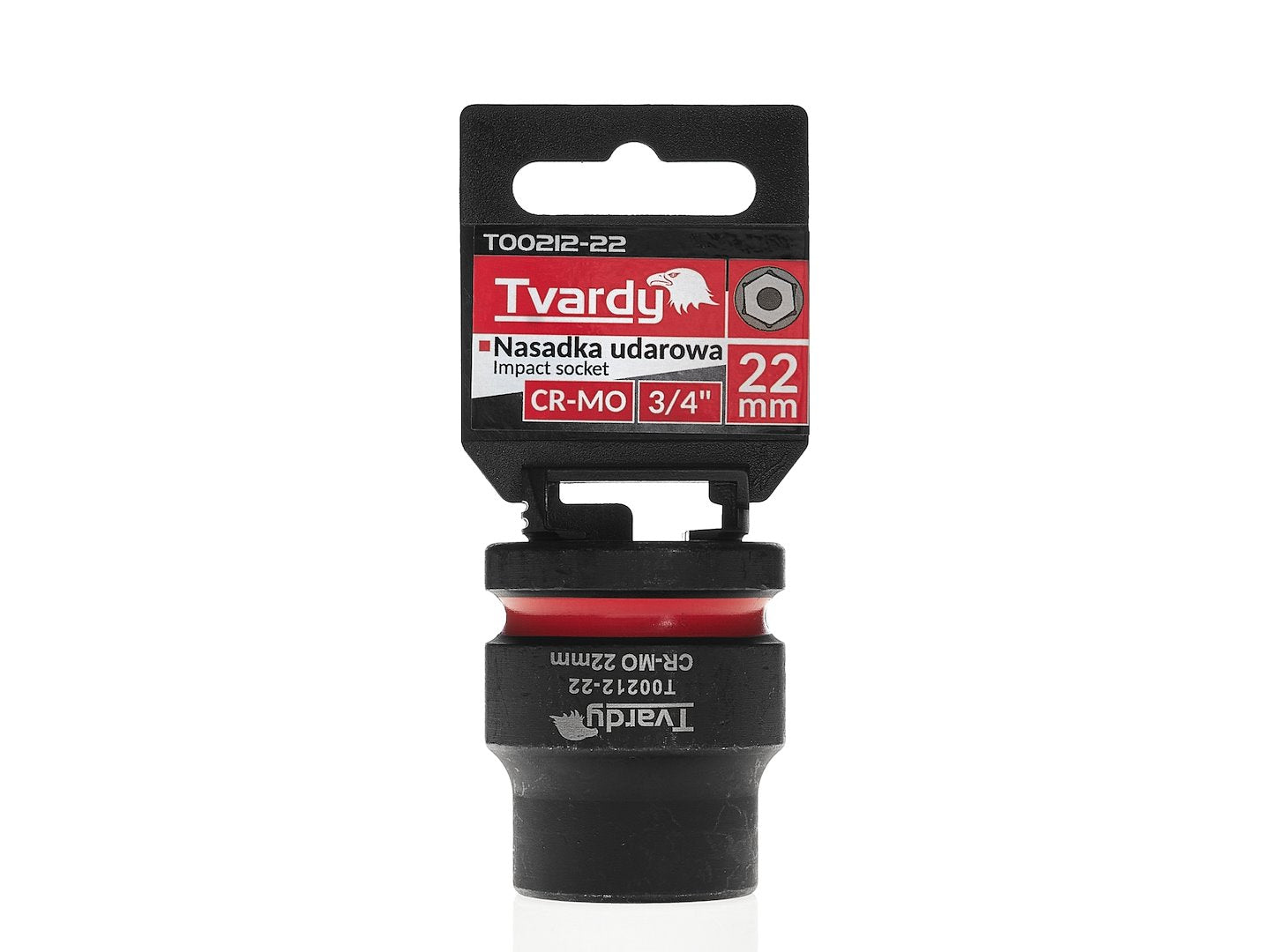Cheie tubulara de impact in 6 puncte, 3 / 4", 22 mm, Tvardy T00212-22