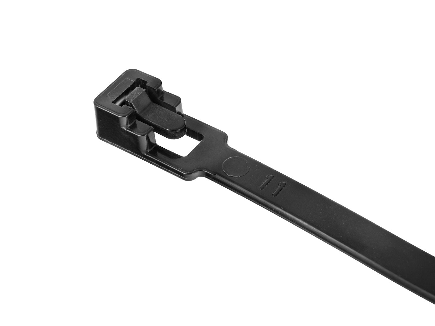 Set legaturi nylon reutilizabile, negru, 4,8x200mm, 100 bucati, Geko G17240