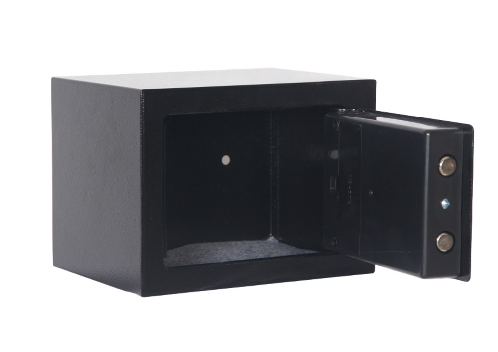 Seif de valori din otel, 35x25x25cm, negru, Lean 20839