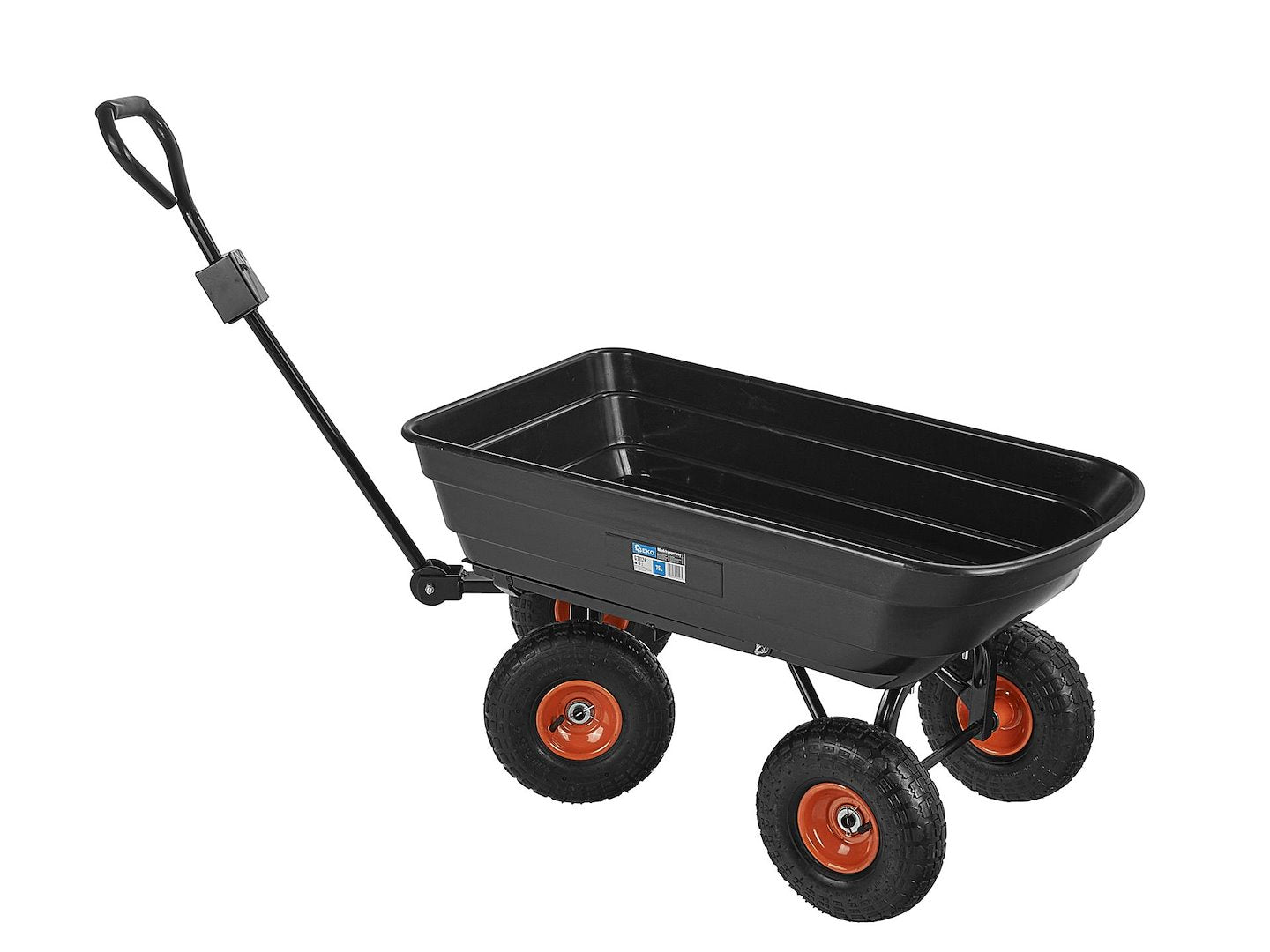 Carucior de transport pentru gradina, 75 l, Geko G71126