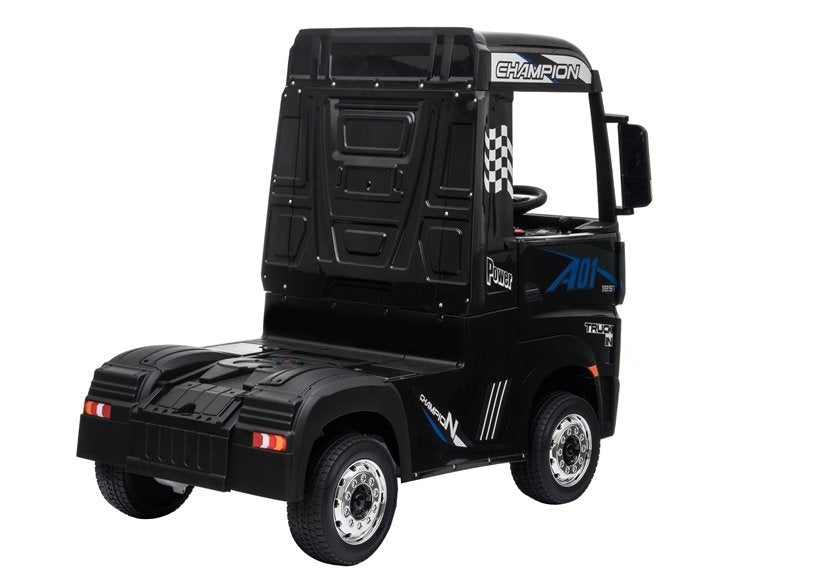 Masinuta electrica camion Mercedes Benz Actros, negru, Lean 5235
