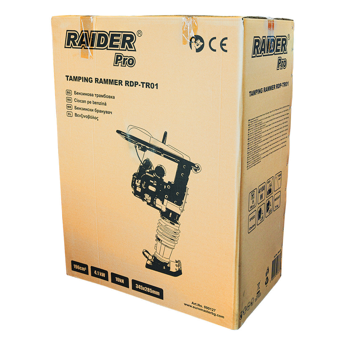 Compactor RDP-TR01, 0kN 345x285mm 196cc 4,1kW, Raider 090127