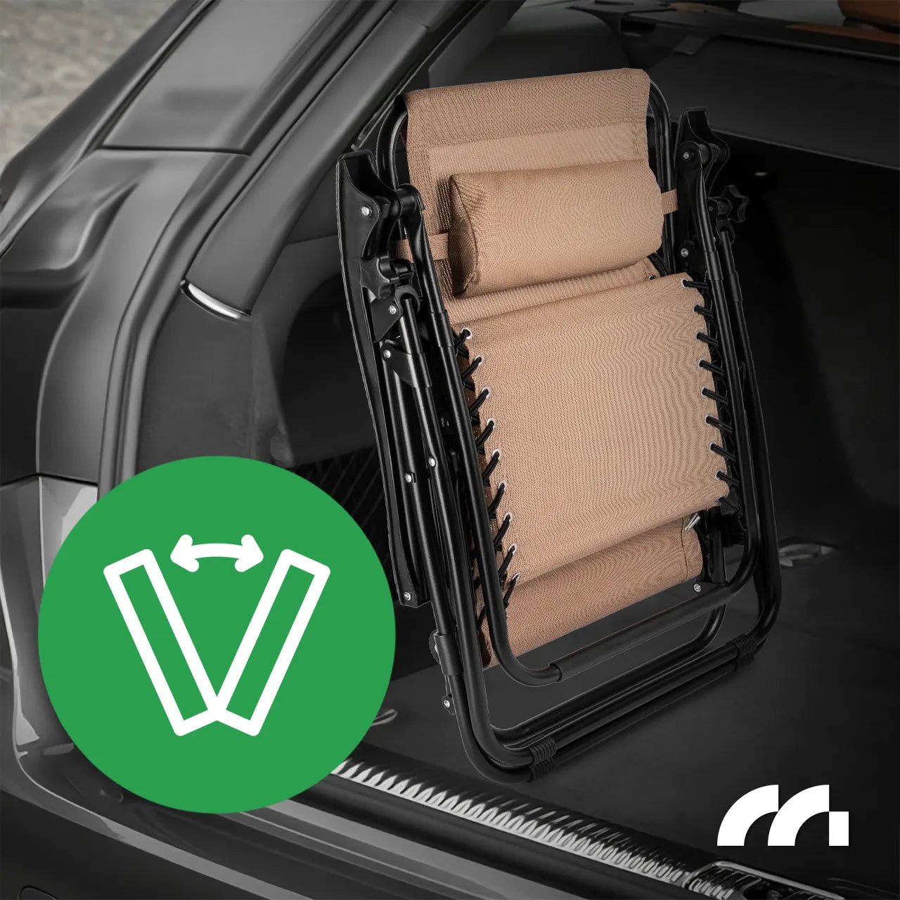 Sezlong pliabil de gradina, 110x67x88cm, capacitate maxima 150 kg, MalTec 112656