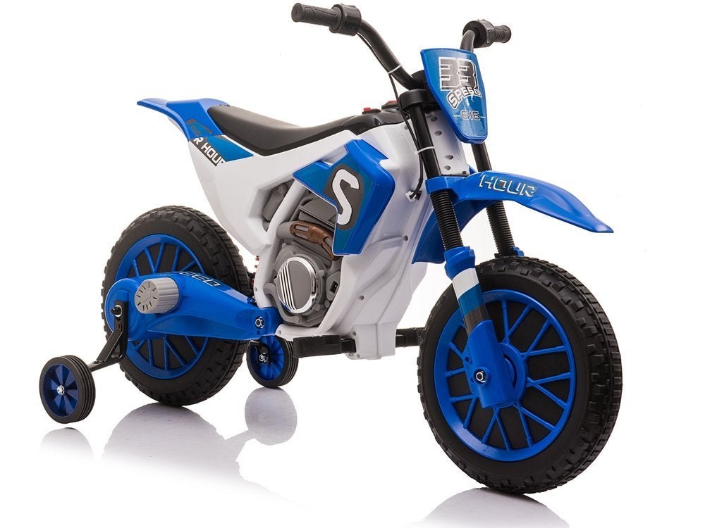 Motocicleta electrica XMX616, albastru, Lean 9013