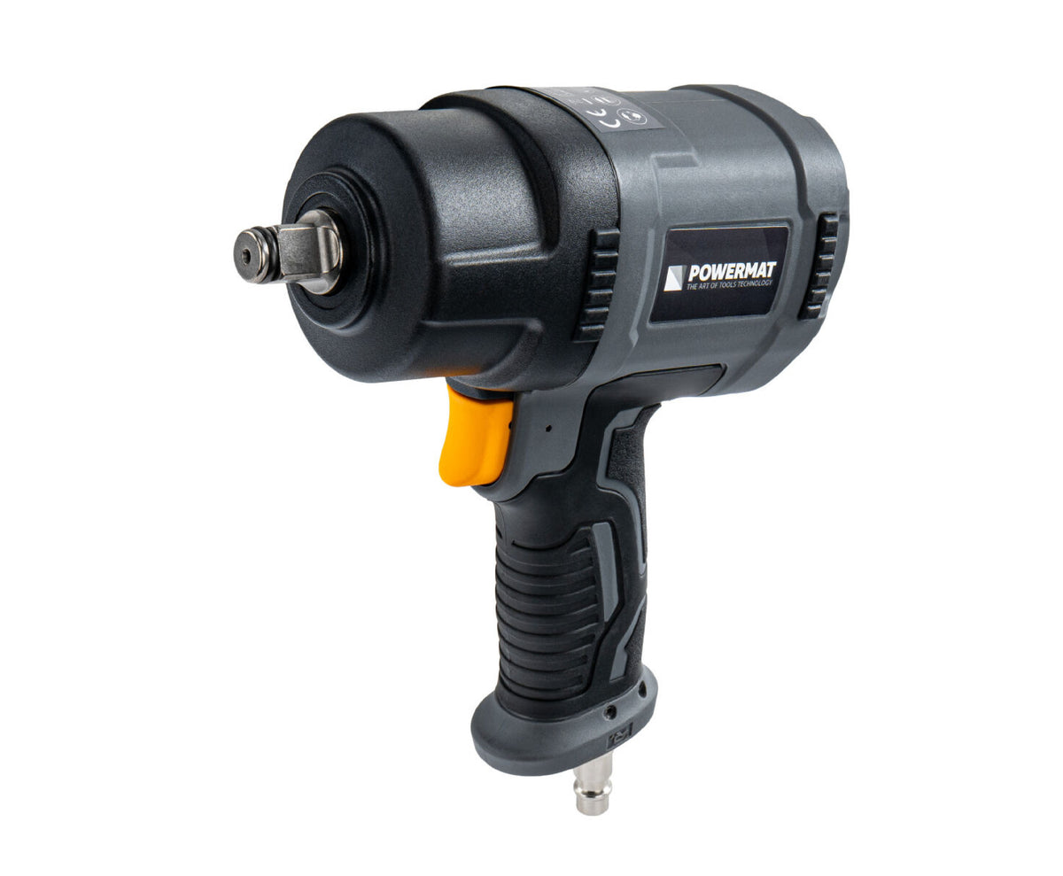 Cheie pneumatica PM-KPU-1560T, 1560 NM, 1/2", 8000 RPM, MAX. 8 BAR, 115 L/MIN, Powermat PM1593